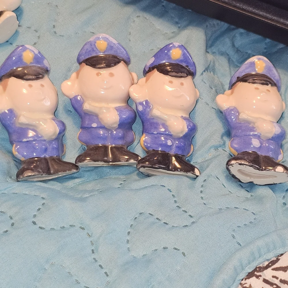 Vintage Duncan Ceramic Products Tic Tac Toe Game Cops and Robbers 1973 - Picture 8 of 15